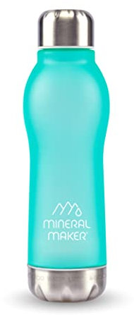MINERAL MAKER Magnesium Upgrade Alkali-Ionen-Mineralwasserflasche, 99,9 % reiner, natürlicher pH-Wasser, BPA-frei, Tritan-Becher, Sport, Reisen, Büro, Outdoor-Aktivitäten, 500 ml, Minzgrün