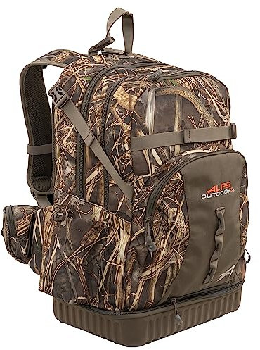 ALPS OutdoorZ Rucksack Blindtasche – Jagd-Rucksäcke für Herren, mit Hydratation, Dropdown-Waffenstiefel und 45 l Fassungsvermögen