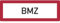 Dreifke® Aufkleber Feuerwehrschild, BMZ (Brandmeldezentrale) - DIN 4066 | 297x105 mm, 1 Stk