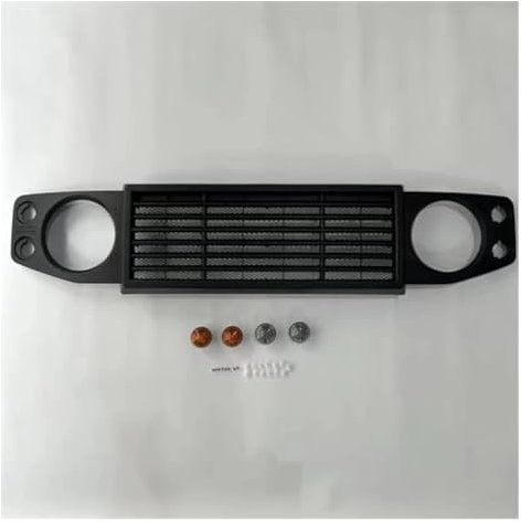 NIKISO Auto Griglie Anteriori per Suz&uki per Jimny 2019-2024 Auto Griglia Anteriore Maglia Maschera di Copertura del Respingente Griglia Accessori Auto Rene Anteriore Griglia