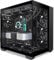 FOIFKIN F300 Case PC – 4 preinstallati senza ventola RGB, ATX Mid-Tower Gaming PC, vetro panoramico 270° con Type- C (Nero, F300)