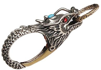 ROMISBABA 1 Pc Llavero Grifo Llaveros Motosierra Hombre Llavero Mosquetón De Joyería Llavero Feng Shui Llavero De Hombre Llavero Elegante Accesorios De Dragón Ancla Gancho Cuproníquel Silver