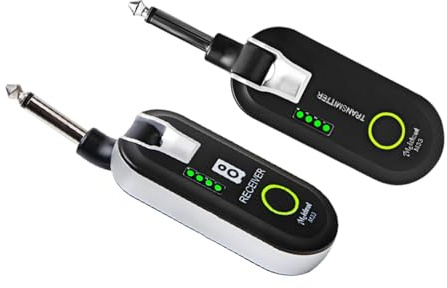 predolo Receiver set Funk Übertragung System Elektrische Gitarre Audio Empfänger Wiederaufladbares Zubehör aus PP für Musiker Bühne