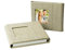 Elegantdisk Leder DVD/USB-Case cm mit Bildfenster. USB Tasche mit DVD Slot. Album für USB, DVD und Foto (Grau, USB+CD)