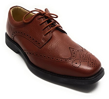 Manz Softflex Ago H Cow-Milled Gummi Herren Schuhe Schnürhalbschuhe 148004-03-175 Brandy (46 EU)