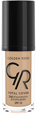 Fond De Teint Et Correcteur 2 En 1 - Total Cover - N06 Taupe - Golden Rose - Fond De Teint - Tc06 Taupe 30 Ml