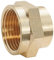 SOMATHERM FOR YOU, Manchon laiton réduit double femelle 12/17-8/13 pour raccordements plomberie, compatible avec tous raccords laiton, étanchéité sur filet ou joint plat