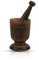 Handmade Wooden Mortar & Pestle Set Natural Rustic Style Herb Spice Grinder Masala Mixer Manual Kharal Mashing Bowl Seasonings Pill Crusher Kitchen Utensils Birthday Housewarming Gift Ideas