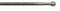 easy Ausziehbare Gardinenstange für Innengardinen, Messing, verchromt, 50-70 cm