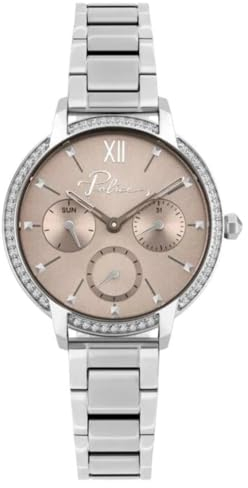 Police Damenuhr Nadu Silber mit Edelstahlarmband, Analog, Quarz, 5 Bar, PL16043BS.79M