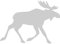 Samunshi® Finnland Elch Tier Aufkleber Autoaufkleber Sticker für Auto Motorrad Wohnmobil Scheiben in 11 Größen und 25 Farben (8x5,6cm Silber)