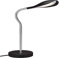 Briloner Leuchten - LED Tischleuchte, Tischlampe inkl. Schnurschalter, inkl. Flexschlauch, 500 Lumen, 3.000 Kelvin, Schwarz-Chrom