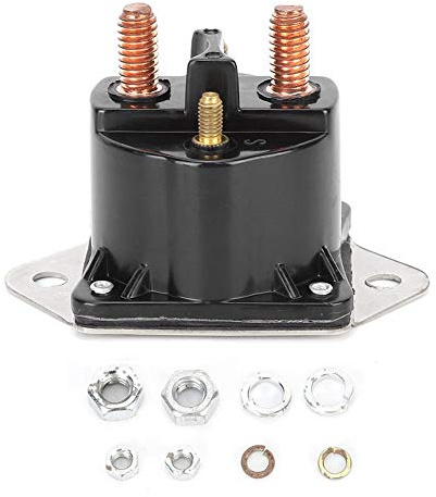 Relais de commande de treuil, remplacement de relais de solénoïde de commande de treuil d'acier inoxydable 4 borne 72631 12V