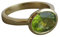 Oval Peridot vergoldet Sterling Silber Ring - Natürlicher Edelstein - Geburtstagsgeschenk - Weihnachtsgeschenk - Handgefertigte Geschenkideen für Frauen (Größe: US Size 8 / Diameter 18.2)