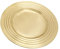 NKlaus Plato para Velas con Borde Acanalado Ø15 cm de latón Dorado Plato para Velas Redondo Deco 10730