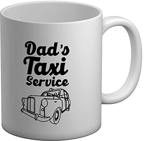 Shopagift Dad's Taxi Service White 11oz Large Mug Cup