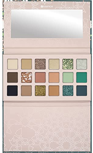 essence eyeshadow palette by Merve, Lidschatten, Nr. 01, Mehrfarbig, 18 Farben, vegan, ohne Mikroplastikpartikel, Nanopartikel frei, ohne Parfüm, 1er Pack (13.5g)