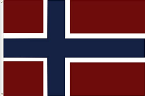 BANDERA DE NORUEGA. CALIDAD RASO ESTANDAR. TAMAÑO GRANDE 150X90