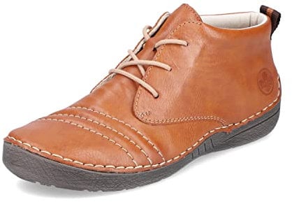 Rieker 52532, Stivali Stringati Donna, Marrone, 38 EU