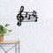 Pet-Jos Musiknoten Dekoration Musik Wanddekoration Holz, moderne geometrische Tierdekoration, Musikschlüssel, Wandkunst, Music Wall Decoration, 55 x cm
