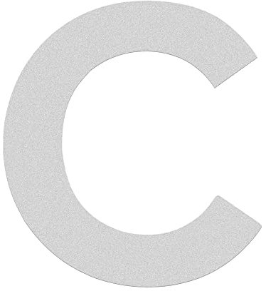 HASWARE House Number 3 inch (7.5 cm) Self Adhesive Letters Apartment Door Numbers Street Address Plaque Home Stylish Decor, Acrylic(C, Silver)