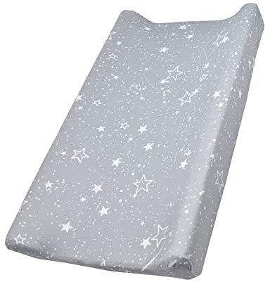 Colchón de la cuna de la cubierta de la almohadilla del cambio de pañales floral del bebé, cubierta de la tabla del cambiador de tela elástica infantil 32''X 16'' (Cielo estrellado)