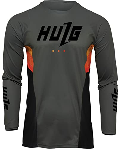 Herren-Radtrikots, T-Shirt,Fahhradtrikot MTB Rennrad Trikot,Motocross-Jersey Langarm | MX Enduro | Atmungsaktiv | (Style-03,5XL)