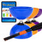 Juggle Dream Carousel Diabolo Jonglage Kit - Essieu Triple Roulement à Billes + Diablo Baguettes Superglass, Vidéo d'apprentissage en Ligne (Bleu)