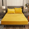 Sedefen Warme Spannbettlaken 90x200cm Gelb Winter Flannell Bettlaken Plüsch Flauschige Cashmere Touch Boxspringbett Spannbetttuch für 25 bis 30cm Matraze