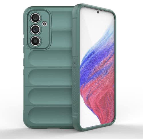 RankOne Airbag Funda de Silicona Líquida para Samsung Galaxy A54 5G (6.4 Inches) - Verde