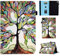 Vaitasy Funda para Samsung Galaxy Tab S6 Lite 10.4 Pulgadas 2024/2022/2020 (SM-P610/P613/P615/P619/P620/P625/P627), Soporte Múltiple Ángulo Carcasa para Galaxy Tab S6 Lite - Árbol de Color