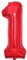 Vthoviwa 40 Zoll/18 Farbens Luftballon Zahlen 1 Rot, Luftballon 1. Geburtstag Foil Ballon, 0123456789,10-19,20-25,30,40,50,60,70,80,90, Folienballon 1 Party Dekoration Helium Unterstützen