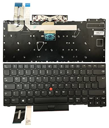 JINTAI Italia Tastiera Senza retroilluminazione per Lenovo ThinkPad E480 E485 T480s L480 L490 L380(IT) Tastiera Non retroilluminata No Backlit Keyboard