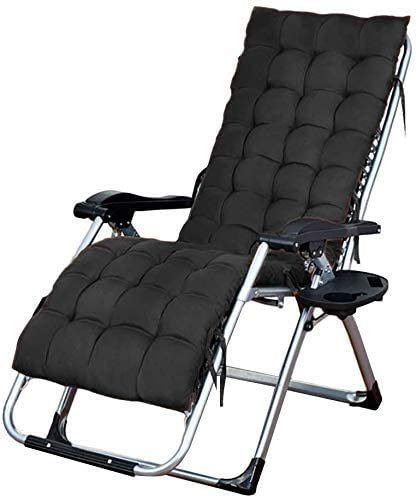 Gartenstühle, Klappstuhl, Campingstühle, Verstellbarer Klappstuhl mit Kissen und Nackenkissen für Veranda, Garten, Terrasse, Rasen, Camping, tragbarer Stuhl, 65 x 75 x 115 cm, multifunktional, C