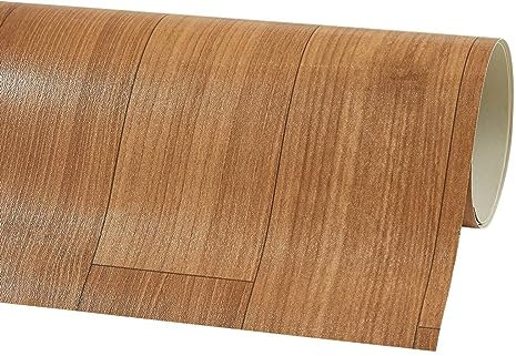misento Vinylboden CV Bodenbelag - Holzoptik Betonoptik - 200 cm Breit - 0,7 mm Stärke - Pflegeleicht - Stabparkettoptik Braun - 200 x 500 cm