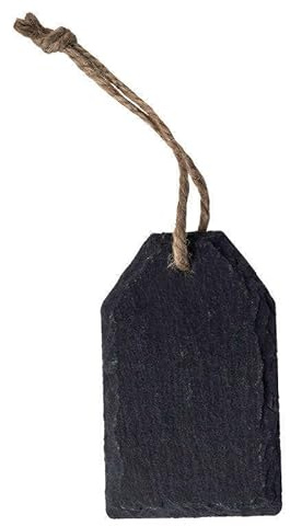 Sandra Rich Schiefer-Geschenkanhänger 8cm. Naturschiefer, Gastgeschenk, Namenschild Platzhalter für Hochzeit Geburtstag