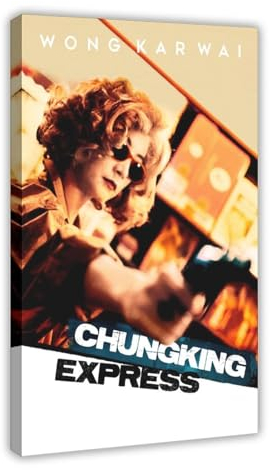 MAHWER Chungking Express Filmposter auf Leinwand, Wandkunst, Dekor, Bild, Gemälde für Wohnzimmer, Schlafzimmer, Dekoration, Rahmenstil, 60 x 90 cm