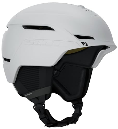 Scott Symbol 2 Plus Helmet Weiß - Belüfteter progressiver MIPS Wintersporthelm, Größe S - Farbe White Matt