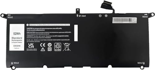 FESTAS 52Wh DXGH8 Laptop Ersatz Akku für Dell XPS 13 9370 9380 Inspiron 13 7390 7391 2-in-1 5390 5391 7490 Latitude 3301 E3301 Vostro 5390 5391 H754V 0H754V G8VCF P82G