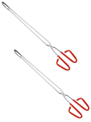 Gatuida 2stücke Edelstahl Müllzange Vielseitige Greifzange Für Haushalt Und Grill Langlebig Praktisch Ergonomisch Kompakt Zur Müllaufnahme Und Barbecue-anwendung