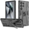 Btstring Cover per Samsung Galaxy S24 Ultra 5G, Militare Custodia con Stand Supporto Bumper Antiurto Case, TPU+PC Dual Layer Custodia -Nero