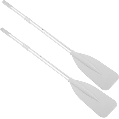 2 Stück Bootsruder, Hochfestes Schlauchboot, Beiboot, Kanu, Aluminiumlegierung, Ruder, Paddel mit 2 Stangen, Tretboote, Tretboote für Schlauchboote, Gummi, Marine, Sportboote