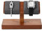 Papten Portaorologi in legno, custodia per orologi Portaorologi Portagioielli Espositore per gioielli per 2 orologi (grigio)