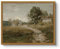 ARPEOTCY Leinwand Bilder mit Rahmen, Vintage Wandbilder, Klassisch Wand Deko Wohnzimmer Schlafzimmer Badezimmer Küche, Bauernhaus Zimmer Deko Aesthetic, Landschaft Painting, 20x25cm, klein