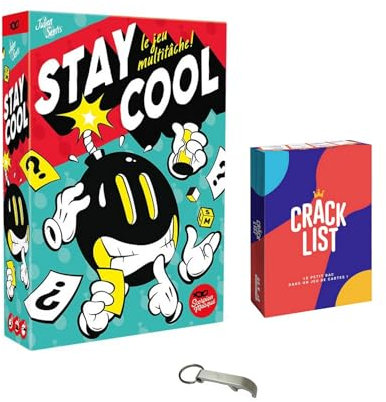 Set Stay Cool + Crack List Spiele Französische Version + 1 Decap Blumie (Stay Cool + Crack List)