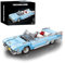 Retro Rennwagen Speed Champion Bausteine Set, 1:24 Cadillaac Eldorado Cabrio Sportwagen Klemmbausteine Modell Kit, 309 Teile Kompatibel LG Weinlese Superauto Spielzeug Geschenk für Erwachsene Kinder