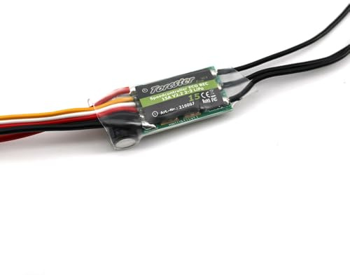 Torcster 216067 Speedcontroller ECO BEC 15A V2.2 ESC Brushless Speed Controller Regler für RC Flugzeug