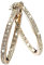 Ohrringe Sterling Silber 925 Creolen für Damen Creolen Ohrringe Runden, Glänz Kleine Creolen Zirkonia Strasssteine Hypoallergen Creolen Ohrringe Knorpel Ohrringe für Damen (Gold)