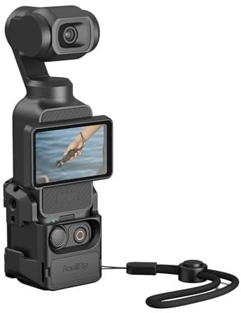 SMALLRIG Expansion Adapter Accessorie for DJI Osmo Pocket 3, Aluminium Protective Cage, 52g Lightweight Mount for Pocket 3, with Cold Shoe Mount, 1/4-20 Threaded Toles and Claw Ports - 5072
