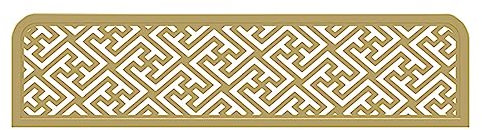 AYCDL Trennwände für Essbereiche, ausgehöhlter Kartenhalter aus Schmiedeeisen, dekorative Trennwand, niedriger Paravent für Restaurants mit halber Privatsphäre, 30 cm nie,Gold-a-80cm